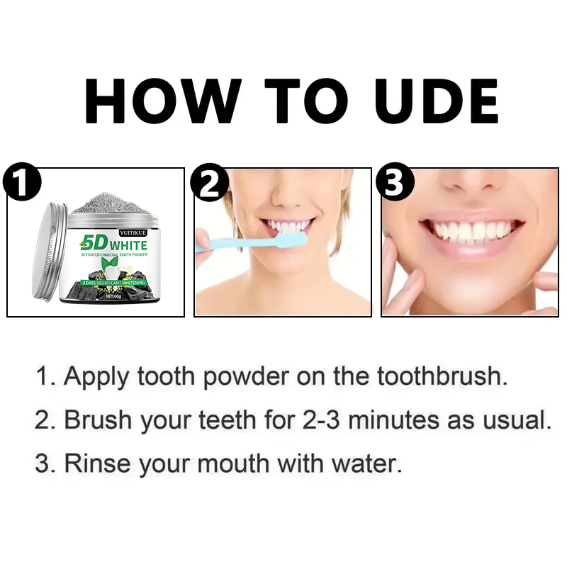 YUlTlKUE 5D White Activated ch - Teeth Whitening Near Me review and price