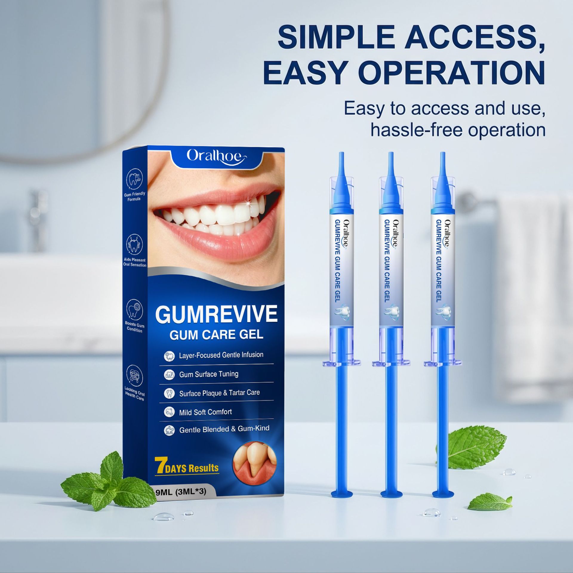 Oral Care Gel 3Pcs Gum Cleanin - Teeth Whitening Near Me review and price