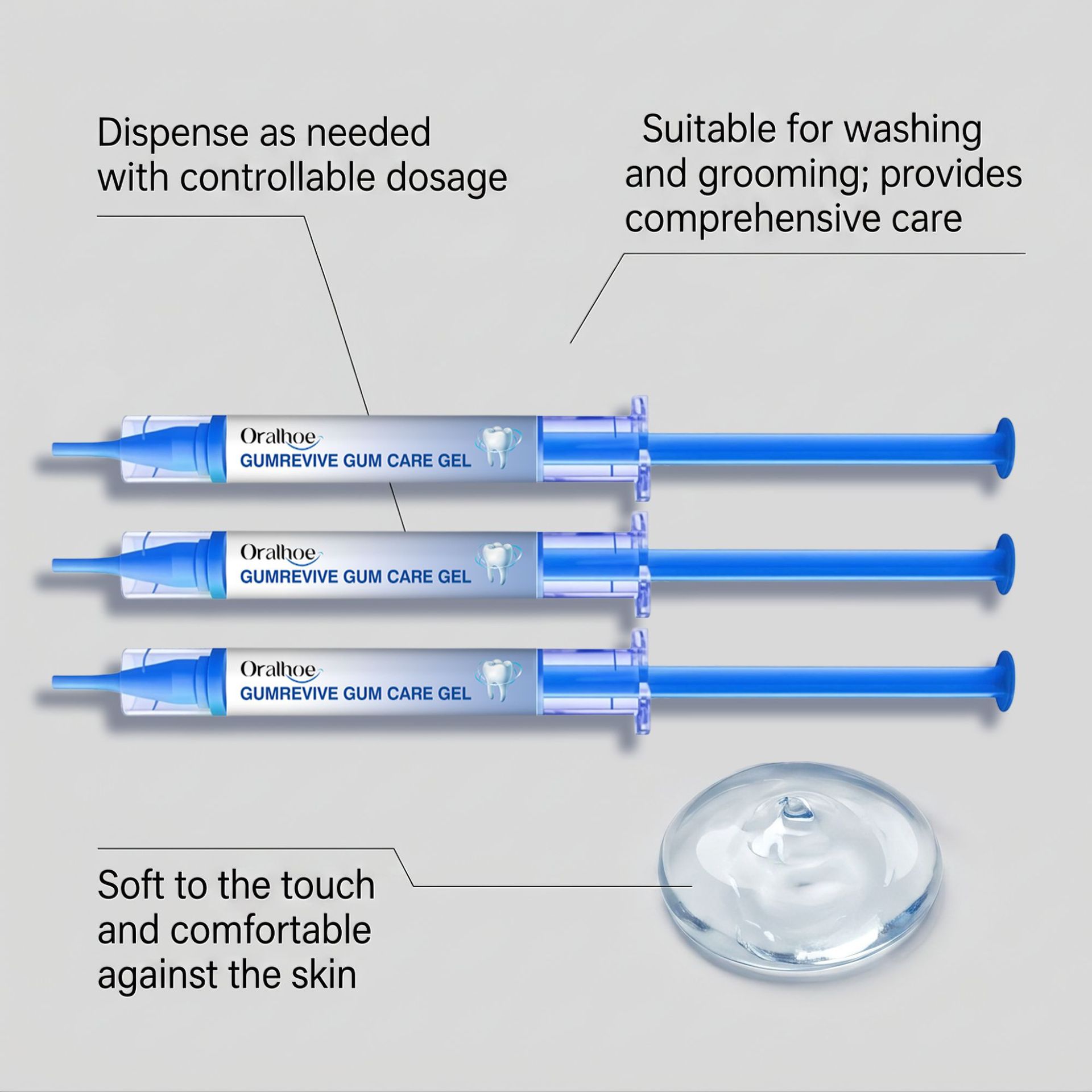 Oral Care Gel 3Pcs Gum Cleanin - Teeth Whitening Near Me review and price